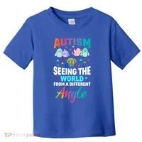 Autism Awareness Seeing The World From A Different Angle Gift Toddler T-Shirt thumb 0