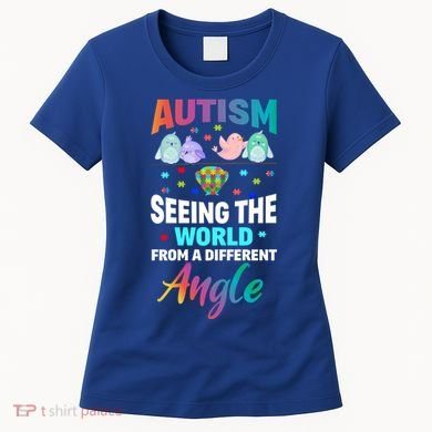 Autism Awareness Seeing The World From A Different Angle Gift Women's T-Shirt