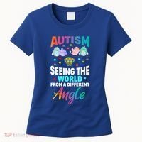 Autism Awareness Seeing The World From A Different Angle Gift Women's T-Shirt thumb 0
