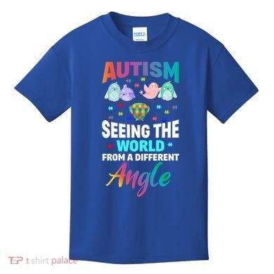 Autism Awareness Seeing The World From A Different Angle Gift Kids T-Shirt