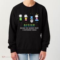 Autism Awareness Seeing The World From A Different Angle Gift Women's Sweatshirt thumb 0