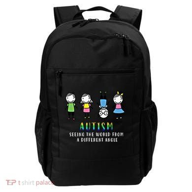 Autism Awareness Seeing The World From A Different Angle Gift Backpack