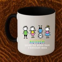 Autism Awareness Seeing The World From A Different Angle Gift Coffee Mug thumb 2