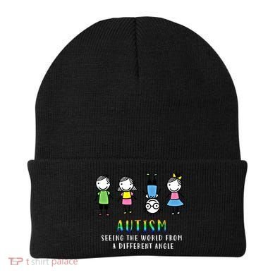 Autism Awareness Seeing The World From A Different Angle Gift Beanie