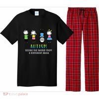 Autism Awareness Seeing The World From A Different Angle Gift Pajama Set thumb 0