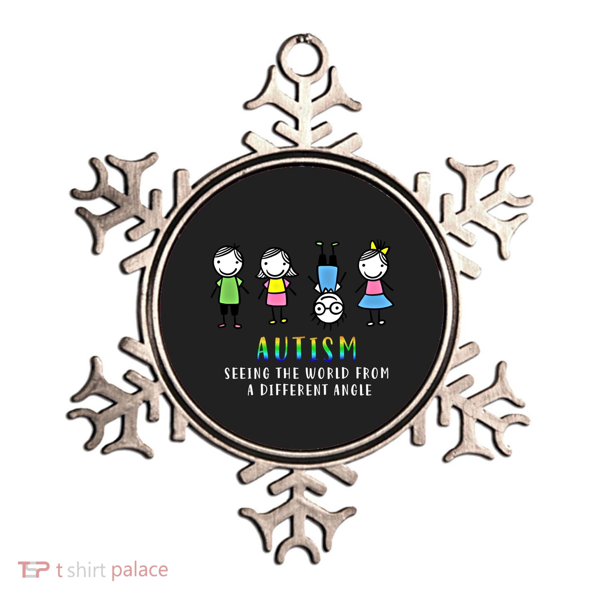 Autism Awareness Seeing The World From A Different Angle Gift Ornament