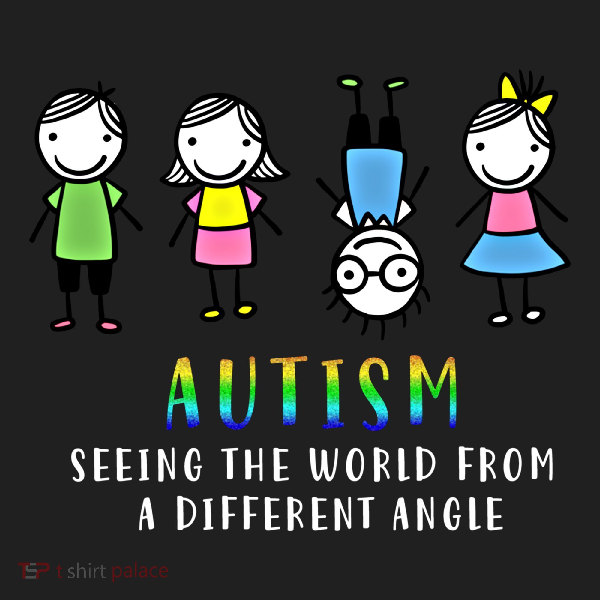 Autism Awareness Seeing The World From A Different Angle Gift Golf Towel