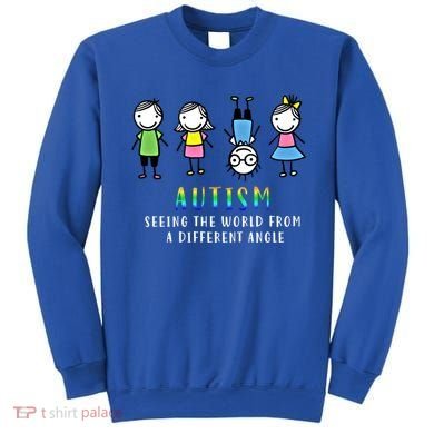 Autism Awareness Seeing The World From A Different Angle Gift Sweatshirt