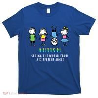 Autism Awareness Seeing The World From A Different Angle Gift T-Shirt thumb 0