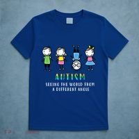 Autism Awareness Seeing The World From A Different Angle Gift T-Shirt thumb 5