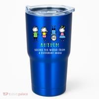 Autism Awareness Seeing The World From A Different Angle Gift Tumbler thumb 0