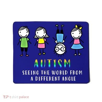 Autism Awareness Seeing The World From A Different Angle Gift Mousepad
