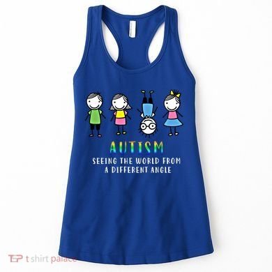 Autism Awareness Seeing The World From A Different Angle Gift Women's Tank Top