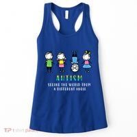 Autism Awareness Seeing The World From A Different Angle Gift Women's Tank Top thumb 0