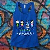 Autism Awareness Seeing The World From A Different Angle Gift Women's Tank Top thumb 3