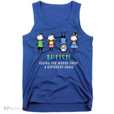 Autism Awareness Seeing The World From A Different Angle Gift Tank Top