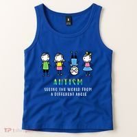 Autism Awareness Seeing The World From A Different Angle Gift Tank Top thumb 2
