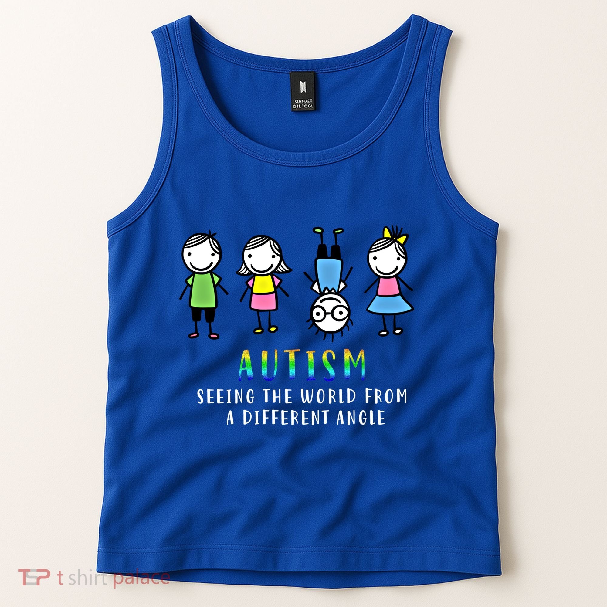 Autism Awareness Seeing The World From A Different Angle Gift Tank Top