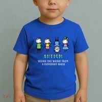 Autism Awareness Seeing The World From A Different Angle Gift Toddler T-Shirt thumb 2