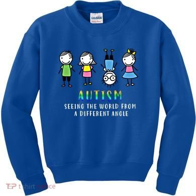 Autism Awareness Seeing The World From A Different Angle Gift Kids Sweatshirt