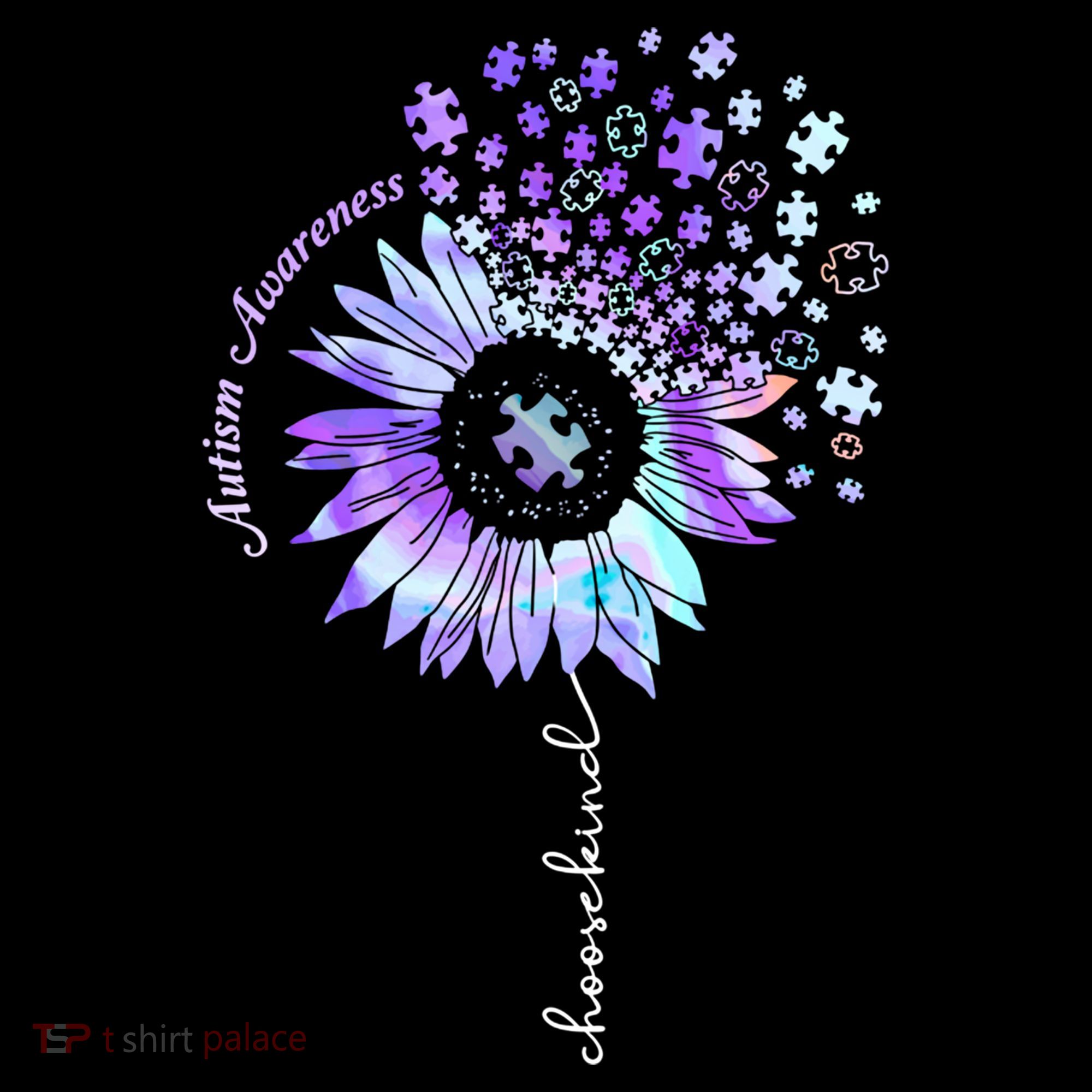 Autism Awareness Sunflower Choose Kind Puzzle Autism Gift Coffee Mug