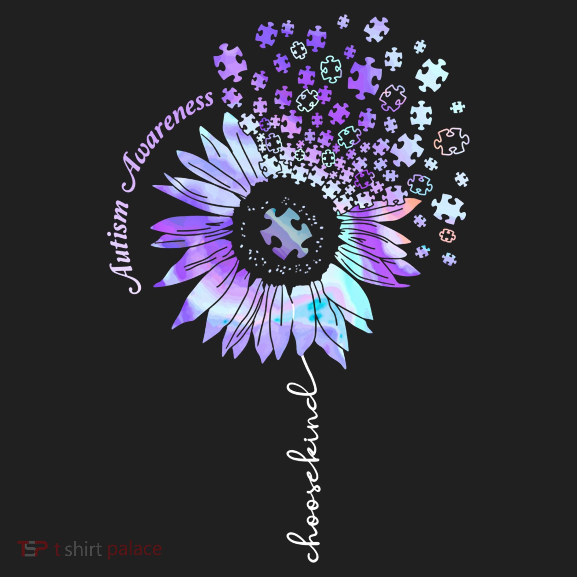 Autism Awareness Sunflower Choose Kind Puzzle Autism Gift Hat