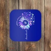Autism Awareness Sunflower Choose Kind Puzzle Autism Gift Coaster thumb 0