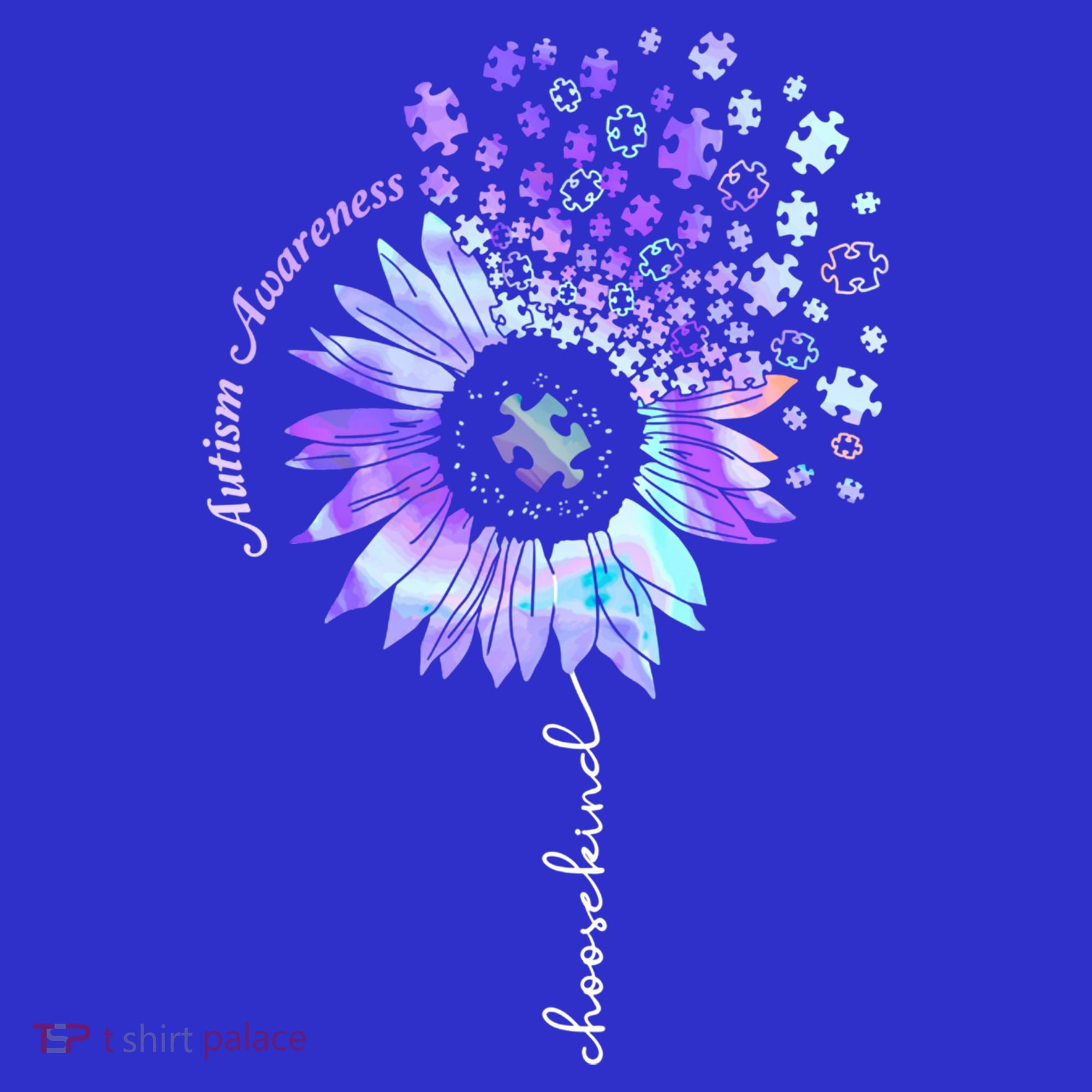 Autism Awareness Sunflower Choose Kind Puzzle Autism Gift Mousepad