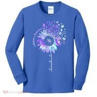 Autism Awareness Sunflower Choose Kind Puzzle Autism Gift Kids Long Sleeve Shirt thumb 0