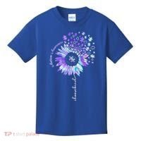 Autism Awareness Sunflower Choose Kind Puzzle Autism Gift Kids T-Shirt thumb 0