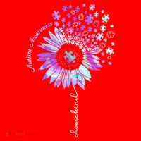 Autism Awareness Sunflower Choose Kind Puzzle Autism Gift Santa Hat thumb 1