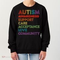 Autism Awareness Support Care Acceptance Ally Women's Sweatshirt thumb 0