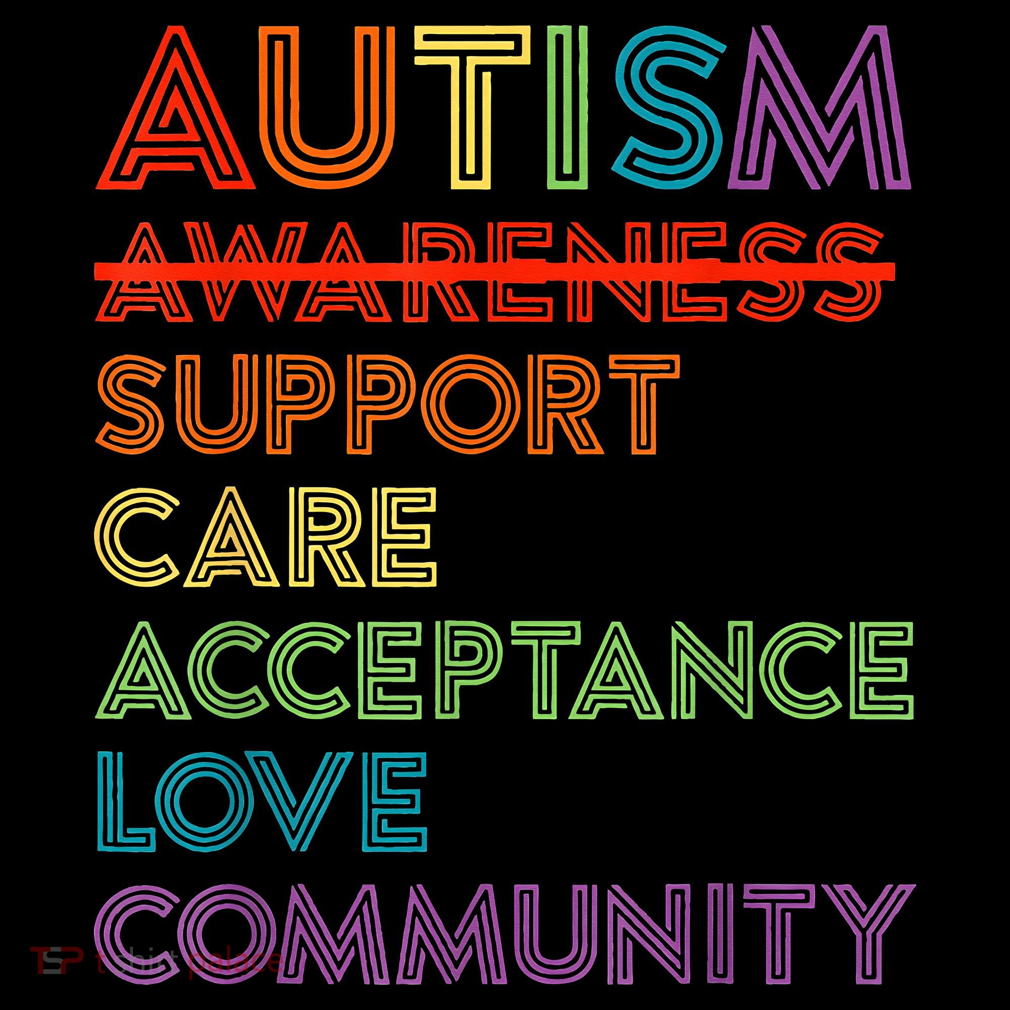 Autism Awareness Support Care Acceptance Ally USA-Made Doggie Bandana