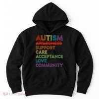 Autism Awareness Support Care Acceptance Ally Hoodie thumb 0
