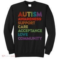 Autism Awareness Support Care Acceptance Ally Sweatshirt thumb 0