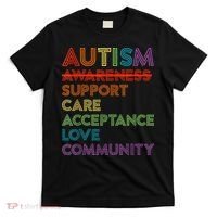 Autism Awareness Support Care Acceptance Ally T-Shirt thumb 0