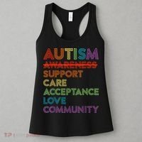 Autism Awareness Support Care Acceptance Ally Women's Tank Top thumb 3