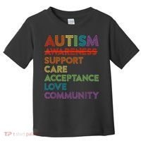 Autism Awareness Support Care Acceptance Ally Toddler T-Shirt thumb 0