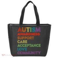 Autism Awareness Support Care Acceptance Ally Tote Bag thumb 0