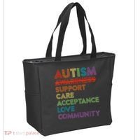 Autism Awareness Support Care Acceptance Ally Tote Bag thumb 2