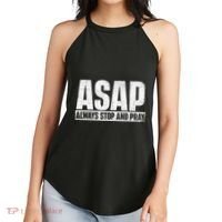 Asap Always Stop And Pray Christian Faith Religious Prayer Women's Perfect Tri Rocker Tank thumb 2