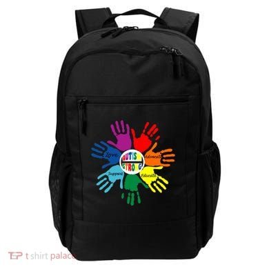 Autism Awareness Sign Language Hand Puzzle Support Backpack