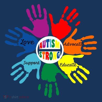 Autism Awareness Sign Language Hand Puzzle Support Tall T-Shirt