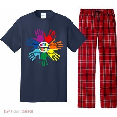 Autism Awareness Sign Language Hand Puzzle Support Pajama Set