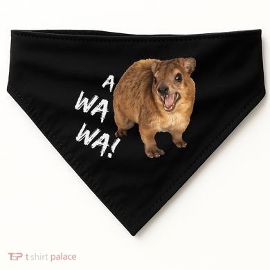 Awawa! Angry Screaming Hyrax USA-Made Doggie Bandana