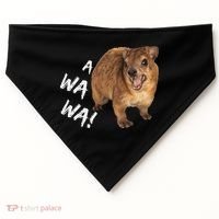 Awawa! Angry Screaming Hyrax USA-Made Doggie Bandana thumb 0