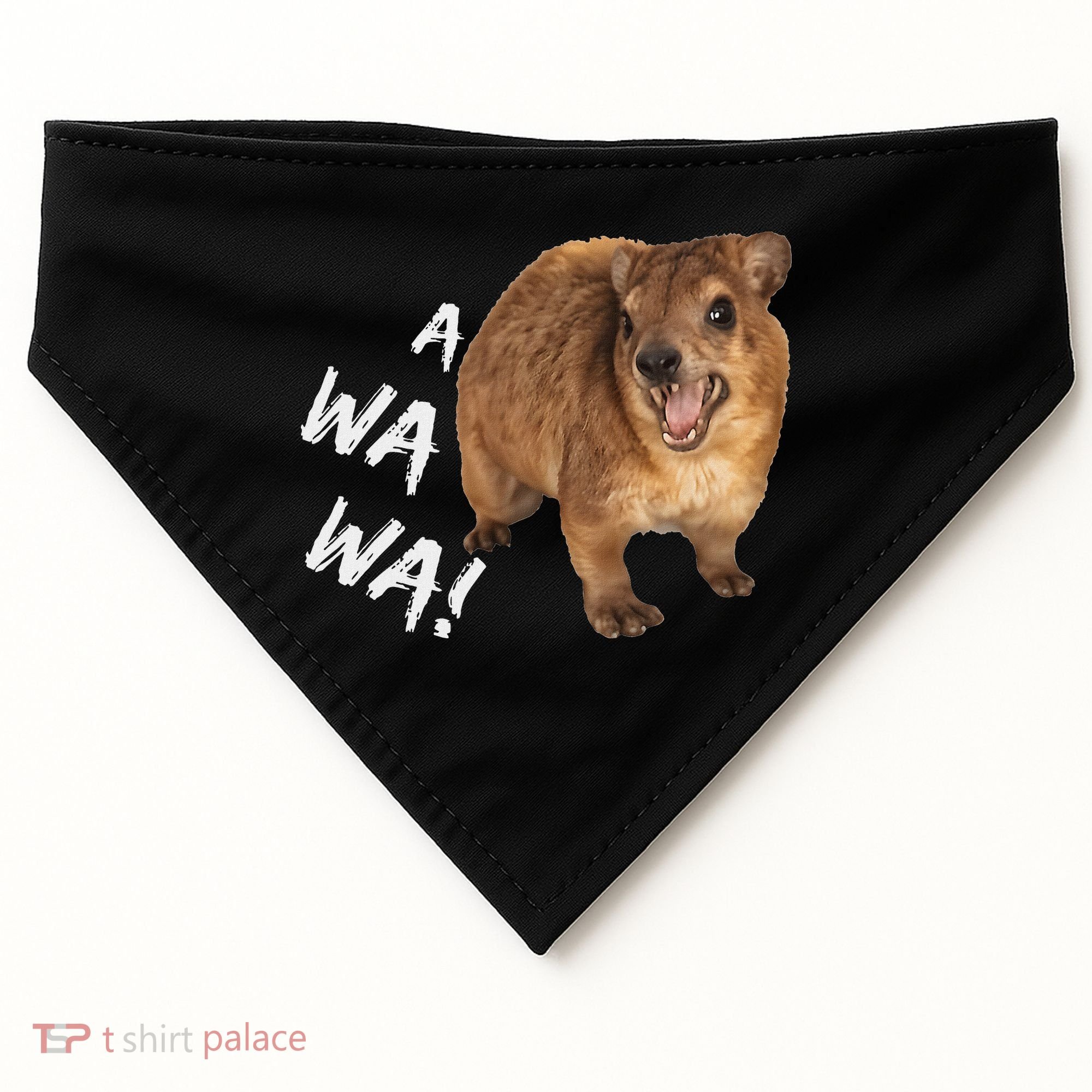 Awawa! Angry Screaming Hyrax USA-Made Doggie Bandana