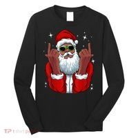 African American Santa Christmas Pajama Cool Black XMas Long Sleeve Shirt thumb 0