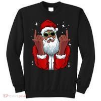 African American Santa Christmas Pajama Cool Black XMas Sweatshirt thumb 0