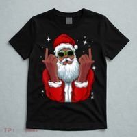 African American Santa Christmas Pajama Cool Black XMas T-Shirt thumb 5